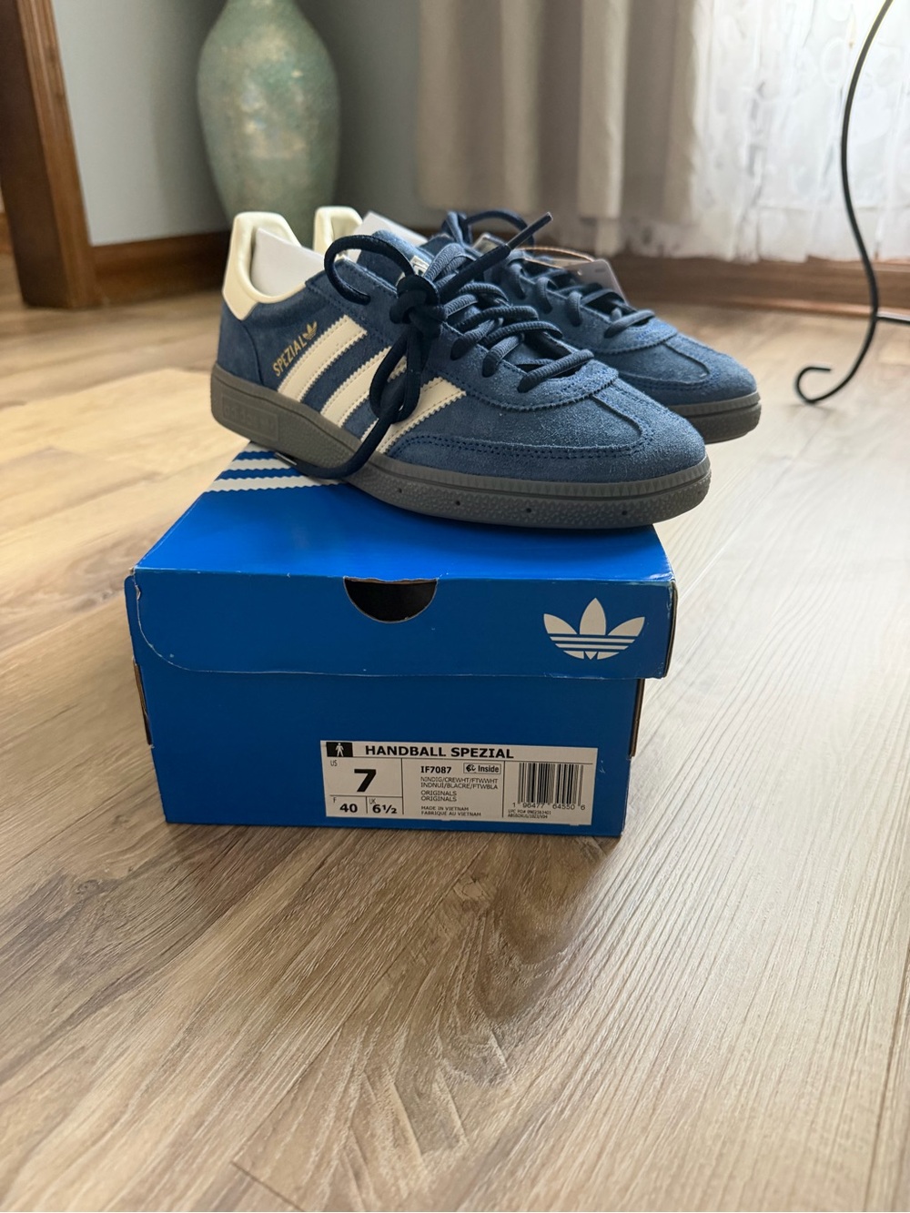 ADIDAS HANDBALL SPEZIAL SHOES- Navy Blue/White - Picture 3 of 7